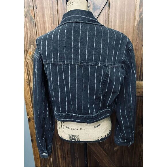 PacSun Black Jean Jacket Size M/L - Picture 2 of 4